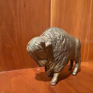 Bronze Bison Sculpture